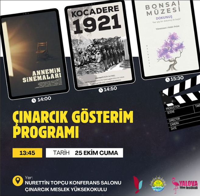 Yalova Film Festivali, Çınarcık Gösterimleri Sekretarya Hizmetlerini Üstlendik